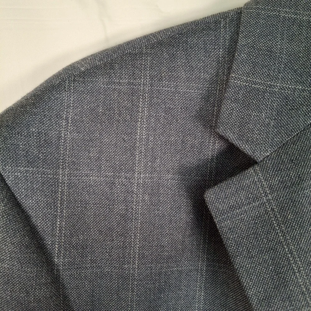 Lauren Ralph Lauren Suit Jacket Men's 46L Plaid Silk‎ Wool Sport Coat New